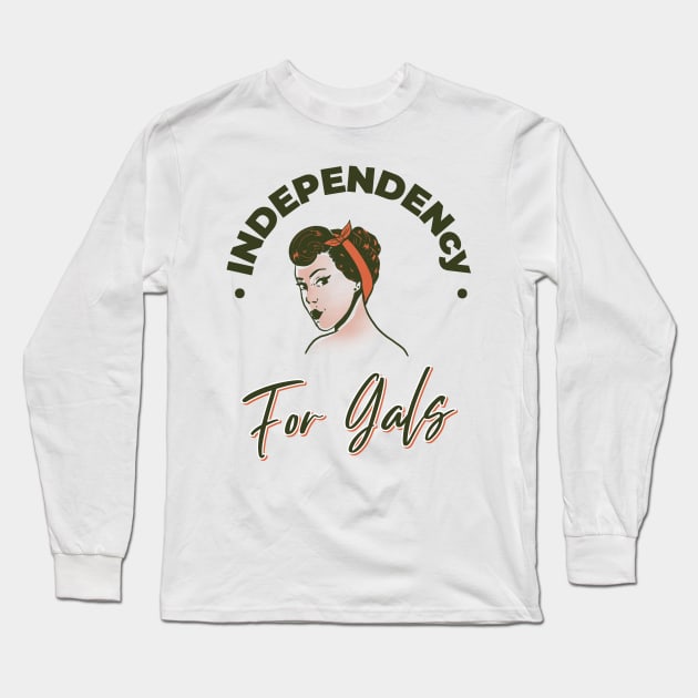 independent woman Long Sleeve T-Shirt by WOAT